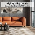 thumbnail image 7 of VUNATE Outdoor Rugs 5'x7' Modern Diagonal Patio Carpet Washable Area Rug for Living Room Indoor Outdoor Balcony Brown, 7 of 7