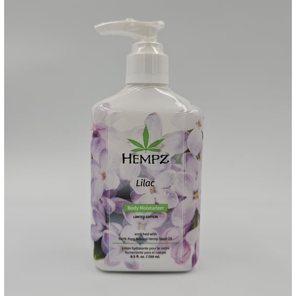 Hempz Lilac Lotion, Hydrating Body Moisturizer for Body, Hands and Feet 8.5 oz. Body Lotion