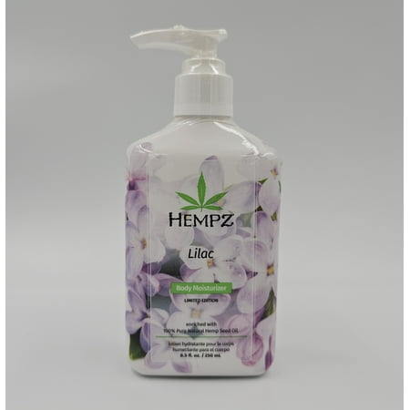Hempz Lilac Lotion, Hydrating Body Moisturizer for Body, Hands and Feet 8.5 oz. Body Lotion