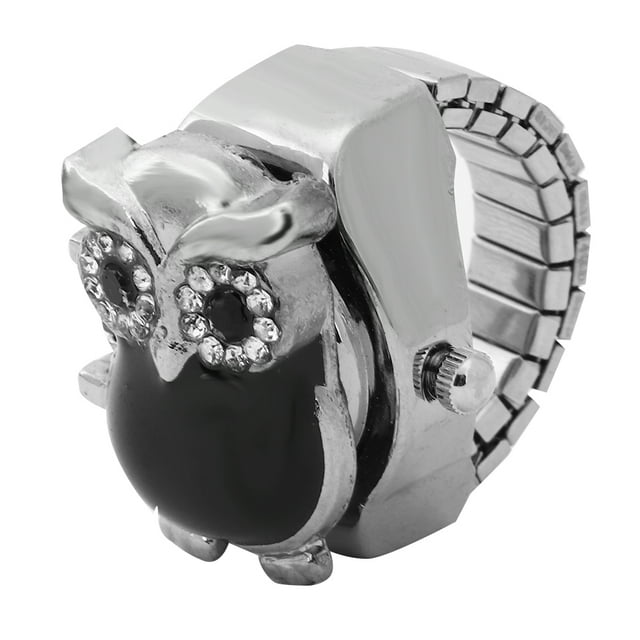 Reloj con anillo abatible hacia arriba, reloj con anillo para dedo Reloj con anillo para dedo abatible Reloj con anillo de cuarzo Rendimiento sólido