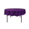 thumbnail image 1 of LA Linen TCpop72R-PurpleP23 Nappe en Popeline de Polyester, Violet - 72 Po. Rond, 1 of 4