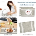 thumbnail image 4 of Xtellar Manteles Individuales color beige para Mesa 6 Piezas, Tapetes para Mesa de Comedor Antideslizante, Resistente al Calor, Individuales para Mesa, 4 of 4