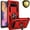 Red, variant on Samsung Galaxy S10 Plus Case, [NOT FIT S10E/ S10 / S10 LITE] Case, With [Tempered Glass Screen Protector Included], STARSHOP Drop Protection Ring Kickstand Cover- Red