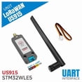 thumbnail image 2 of LoRaWAN Unit US915 902-928MHz 915MHz Frequency Band Communication Module P2P Communication STM32WLE5 with Antenna, 2 of 4