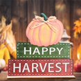 thumbnail image 2 of Coofit Thanksgiving Wood Sign Fashion Letter Decorative Centerpiece Sign Harvest Sign, 2 of 10