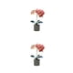 thumbnail image 1 of Advancent Orquídea artificial Bonsai Simulación en maceta Phalaenopsis Home Office Type1 NO1, 1 of 6