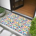 thumbnail image 5 of 2x3 Door Mat Rug, Colorful Polka Dot Non-Skid Rubber Backing Large Rectangle Rugs - Living Room Bedroom Home Office, Rainbow Polka Dots Watercolor Indoor Floor Mat Carpets Washable Rug, 5 of 9