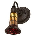 thumbnail image 5 of 5.5" Wide Stained Glass Pond Lily Wall Sconce, 5 of 7