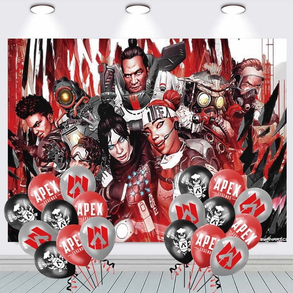 Apex Legends Banner Wall Decor Party Decorations Balloons Taspestry Backdrop Background Poster Decor Supplies
