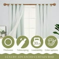 thumbnail image 4 of Wood Boho Curtain Rods for Windows:36-88Inch Wooden Farmhouse Curtain Rod for Bedroom Living Room,Heavy Duty Adjustable Rustic Decorative Drapery Rods with Vintage Imitation Wood Finial,Brown, 4 of 8