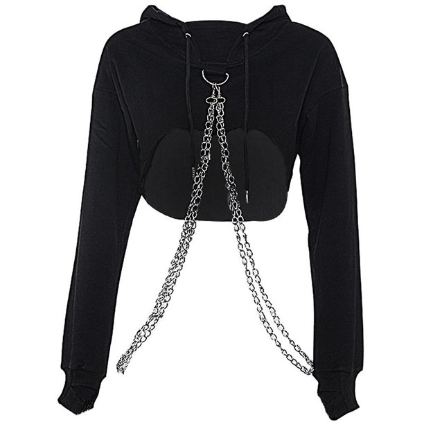Sudadera con capucha de manga larga YONGSHENG Tipo calle negro S/M/L