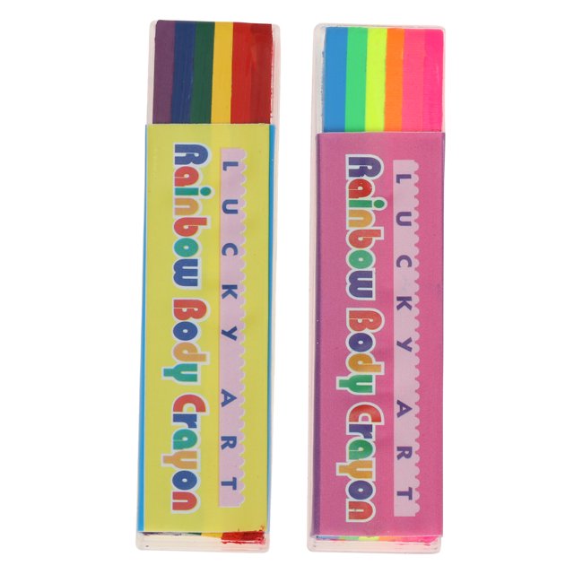 MasteelfCA 2pcs Body Paint Crayons Kid Face Paint Crayons Makeup Pen for Ball Game