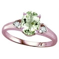 thumbnail image 3 of Star K � Oval 8x6 Genuine Green Amethyst Love Promise Ring, 3 of 9
