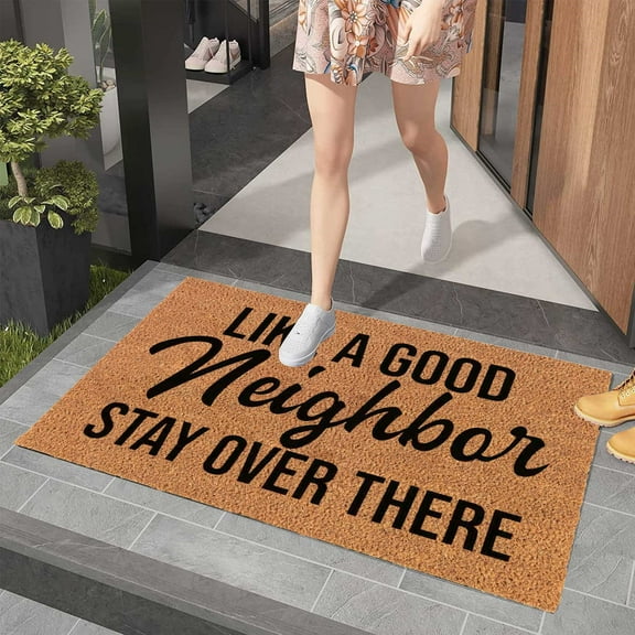 Funny Words Welcome Doormat Entryway Front Porch Rugs Anti Bottom Floor Indoor Outdoor Carpet For Farmhouse Patio Home Decor Other, Multi-Color One Size
