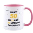 thumbnail image 3 of 50th Birthday Gifts for Women and Men Coffee Mug -I'm Not 50 I'm 21 With 29 Years Of Experience Mug- 40 Years Old Birthday Gifts Ideas for Dad Mom Friend Tea Cup, 3 of 9