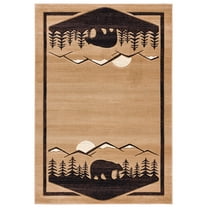 United Weavers Cottage Area Rug 2055 41226 Treetops Beige Repeat Mirrored 1' 10" x 2' 8" Rectangle