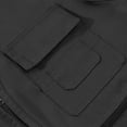 thumbnail image 4 of L-4X Men Fishing Vests with Pockets Plus Size Zipper-Up Sleeveless Cargo Tank Tops Mens Lightweight Solid V Neck Hiking Outerwear Waistcoats, 4 of 7