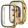 thumbnail image 1 of Yanonmyfd Funda para reloj brillante con protector de visualización HD para mujer compatible con Apple Watch de 49 mm de diámetro, protector de cara para iWatch Series Ultra 3/2/1, color dorado, 1 of 28