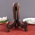 thumbnail image 3 of 2pcs Plate Display Stand Dish Easel Rack Desktop Display Holder Wood Easels, 3 of 9