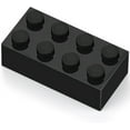 thumbnail image 6 of Feleph 100pcs 2x4 Bricks Black Pieces Parts Classic Building Creative Play Blocks Set Parts Toy Accessories Compatible with 3001 Major Brick Brands, 6 of 6