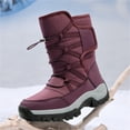 thumbnail image 2 of YOURDIARY Snow Boots For Women Winter Waterproof Shoes Faux Fur Warm Outdoor Boots Hiking Boots, 2 of 8