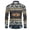 Aztec Ethnic Horse, variant on USA Flag Stars Button Down Shirt Dress Shirt Fashionable Patriotic Design Long Sleeve Top Comfy Gradient Wear V-neck Soft Clothes Men's American Flag Shirt Stars Stripes Tees