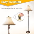 thumbnail image 4 of Uxcell 2Pcs 1" Tall Lamp Finials Bronze, 1/4-27 Thread Lamp Cap Knob Decoration Screw Cap Nuts with Cleaning Cloth for Table Floor Lighting Fixtures Shade Holder Decor, 4 of 7