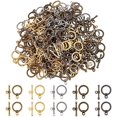 thumbnail image 1 of 150 Ensembles 5 Couleurs Fermoirs Ronds à Bascule Style Tibétain Fermeture T-Bar Bracelet Bijoux Fermoir, 1 of 8