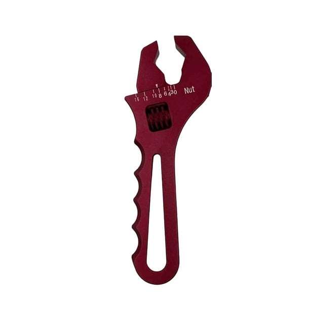Scienceny AN3-AN16 llave ajustable de aleación de aluminio para vehículos, camiones, automóviles, manguera de aceite, llave de ajuste, herramienta de Vehículos, repuestos y accesorios Mis Rojo Scienceny VI018016-03B