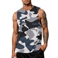 thumbnail image 2 of Yifymode Men's Tank Tops Crewneck Trendy Print Casual Sleeveless Shirts Breathable Sport Outdoor Beach Basic Tank Tops, 2 of 4