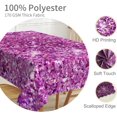 thumbnail image 3 of 60x84inches Purple Bokeh Tablecloth Fantasy Purple Spots Sequin (Not Glitter) Rectangle Table Cloth Washable and Wrinkle Free Fabric Table Cover for Banquet Wedding Birthday Party Decoration, 3 of 7