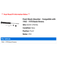 thumbnail image 2 of Front Shock Absorber - Compatible with 1965 - 1978 Buick Riviera 1966 1967 1968 1969 1970 1971 1972 1973 1974 1975 1976 1977, 2 of 2