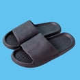 thumbnail image 2 of Unisex Slide Sandals for Women Men EVA Waterproof Non Slip Comfort Black Foam Outdoor Indoor Beach Pool Slides,Size 8.5-10, 2 of 6
