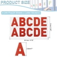 thumbnail image 2 of Uxcell Letter Stickers, Self Adhesive Vinyl Large Alphabet Number Stickers for Arts DIY Craft Flash Red 24Pcs, 2 of 7