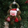 thumbnail image 4 of Decoración navideña para puerta Adornos colgantes Decoraciones navideñas Muñeco de Papá Noel Decoración colgante JAMW Sencillez, 4 of 5