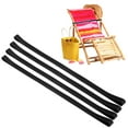 thumbnail image 1 of Uxcell 4-Pack Bandas para Toallas para Sillas de Playa, Clips de Toalla Reutilizables[Negro], 1 of 7