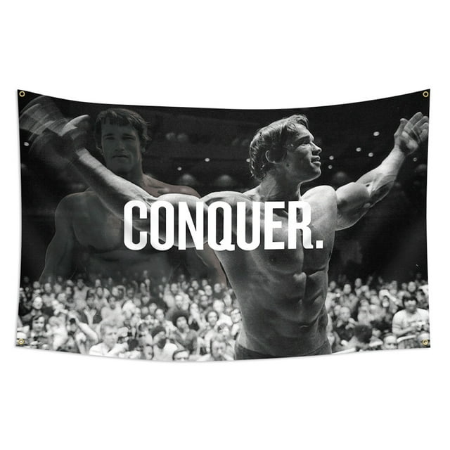 Tapestry Conquers Arnolds Schwarzeneggers - Bandera decorativa (90 x 150 cm)