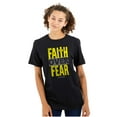 thumbnail image 3 of Christian Religion Faith Over Fear Men's Graphic T Shirt Tees Brisco Brands S, 3 of 6
