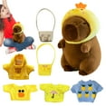 thumbnail image 5 of Capybara Plush with ClothesCapybara Plushies Hugging9 Inches Cute Capybara Stuffed Animal Toys Dress Up Cartoon Doll for Girls, 5 of 9