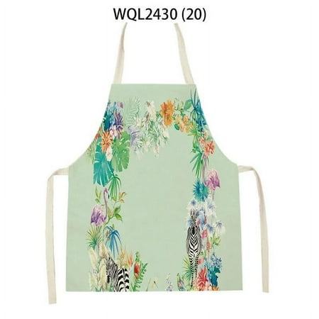 

Kitchen Aprons for Women Cotton Linen Bibs Household Cleaning Apron Sleeveless Waterproof Pinafore Chef Cooking Accessories