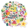 thumbnail image 6 of 35pcs Vibrant Stickers Tropical Stickers Summer Decals Beach Stickers for Luggage Laptop Phone, 6 of 9