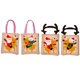thumbnail image 4 of Decoraciones Navideñas Bolsa De Tela A Rayas Patrón De Ciervo Y Muñeco De Nieve De Dibujos Animados Bolsas De Regalo Bolsas De Caramelos Para Niños Bolsas De Regalo, 4 of 5