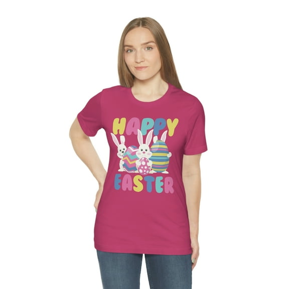 Happy Easter Cute Bunny Rabbit Egg Holiday Tee Shirt