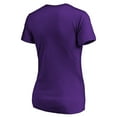 thumbnail image 3 of Women's Purple Minnesota Vikings Script V-Neck T-Shirt, 3 of 3