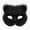 Black Mask, variant on Cat Mask Tail Set,Faux Fur Cat Wolf Fox Mask with Fluffy Long Tail,Halloween Fursuit Therian Fox Animal Cosplay Party Costume