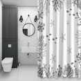 thumbnail image 4 of Summer Ocean Grey Coral Bathroom Shower Curtain, Nautical Sea Watercolor Fish Starfish Waterproof Washable Soft Bath Curtain for Bathtub Decor with 12 Hooks&Grommet, 48x72 Inch, 4 of 9
