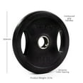 thumbnail image 6 of Titan Fitness 25 LB Pair Black Grip Plates, Cast Iron and Rubber Coating, Sold as a Pair, 6 of 6