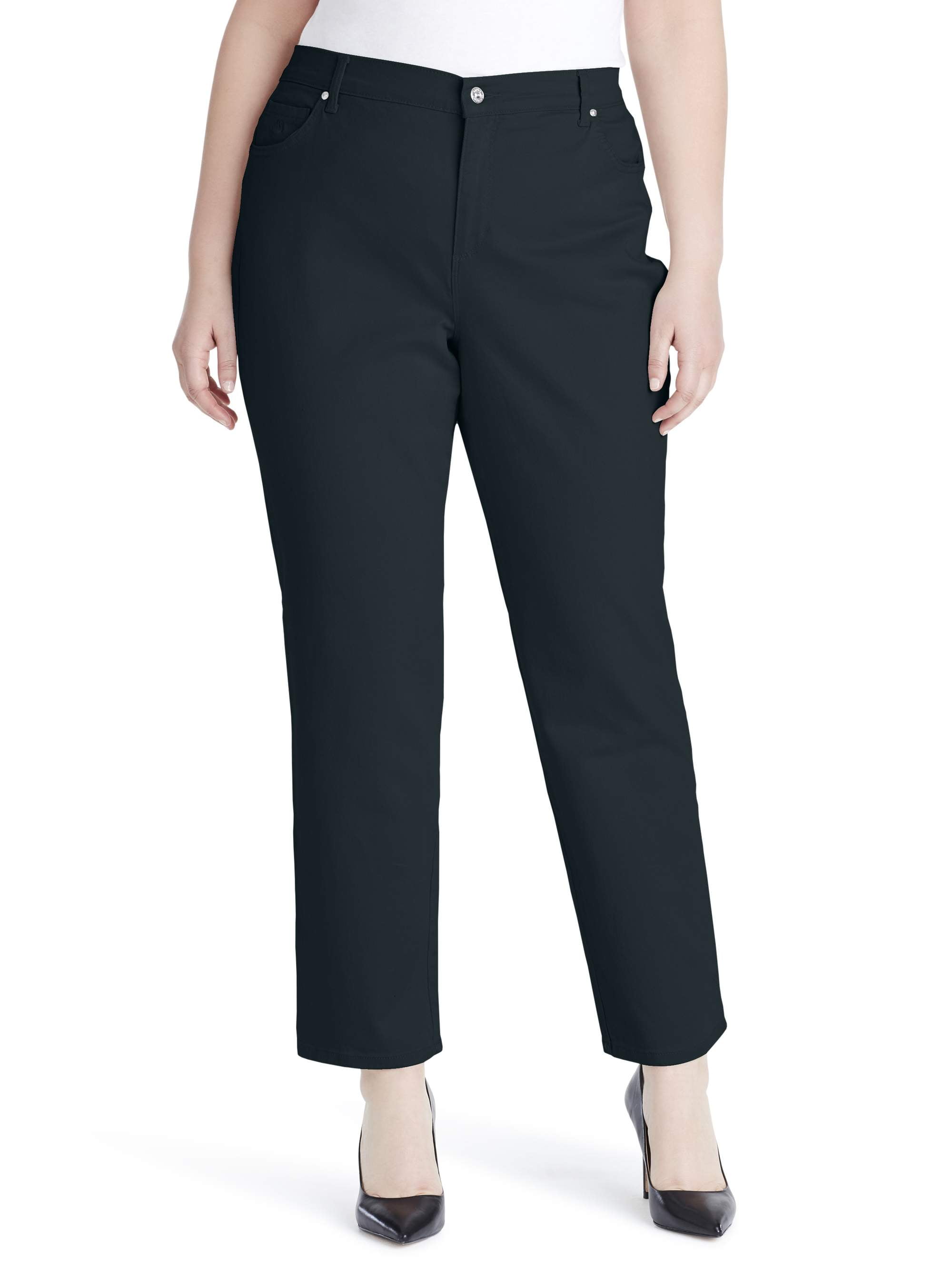 plus size gloria vanderbilt amanda classic tapered trouser pants