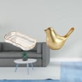 thumbnail image 2 of Bandeja De Comida Dorada Para Tocador De Baño Y Desayuno Con Figura De Pájaro, Estatua De Animal Moderna, Adorno Decorativo Para El Hogar, Sala De Estar, Oficina Y Almacenamiento., 2 of 8