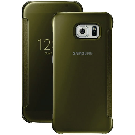 Samsung 34-2888-05-XP S-View Flip Cover for Samsung Galaxy S 6 (Clear/Gold)